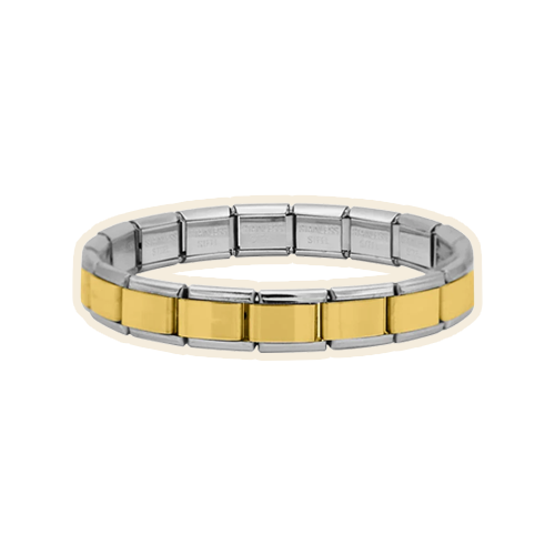 Gold & Silver Italian Bracelet