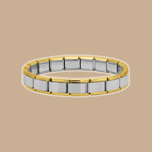 Silver & Gold Italian Bracelet