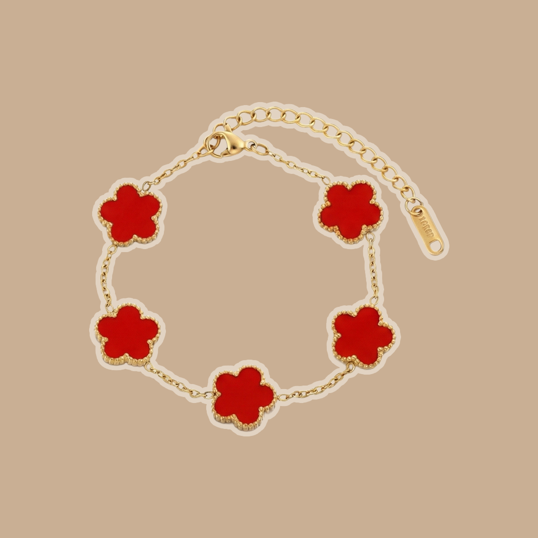 Rouge Clover Bracelet